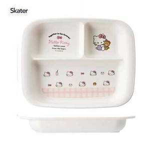 午餐盘 Hello Kitty凯蒂猫 抗菌加工 洗碗机对应 Skater