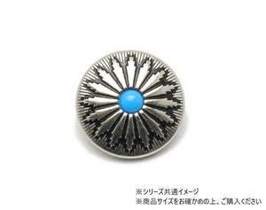 大袋 デザインホック 極大 コンチョブルー ニッケル 20ヶ PS2417-20