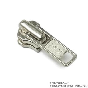 YKKまとめ売り 金属ファスナー用 スライダーのみ 4号 DA(ロックタイプ) ニッケル 100ヶ PY6039