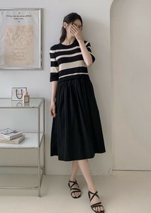 洋装/连衣裙 拼接洋装/对接连衣裙 春夏