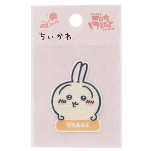 【ワッペン】ちいかわ アイロンパッチシール ぷちぷんと うさぎ ロゴ