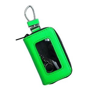AWESOME(オーサム)　スマートキーケース　クリア窓付き　蛍光レザー　蛍光グリーン　ASK-FLCM04