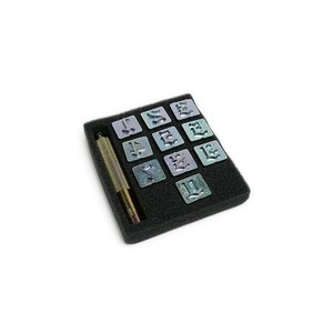 オールドナンバー刻印セット 大 数字10個、打ち棒1本 PI8142-10