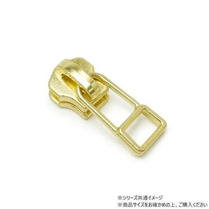 YKKまとめ売り 金属ファスナー用 スライダーのみ 5号 DFDHR ゴールド 100ヶ PY6019