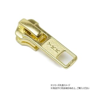 YKKまとめ売り 金属ファスナー用 スライダーのみ 5号 DA(ロックタイプ) ゴールド 100ヶ PY6043