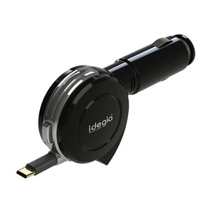 アークス(axs) X-216 3.1A Type-C リールチャージャー ブラック