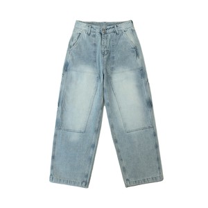 ライトブルーデニム ワイドパンツ　ライトブルー　S-XXL　PL919