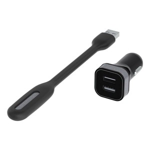 アークス(axs) X-173 LEDフレキライト+USB2ポートチャージャー ブラック