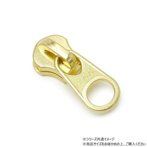 YKKまとめ売り 金属ファスナー用 スライダーのみ 10号 DFW ゴールド 100ヶ PY6033