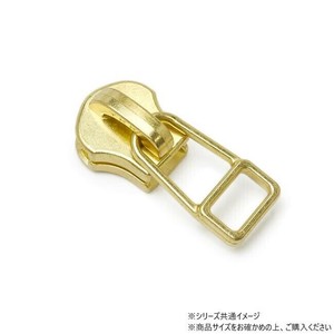 YKKまとめ売り 金属ファスナー用 スライダーのみ 10号 DFDHR ゴールド 100ヶ PY6034