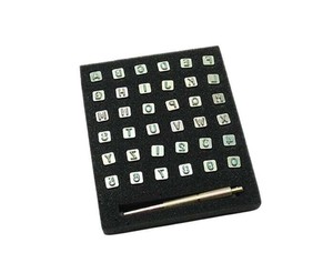 シンプルアルファベット&ナンバー刻印セット 36本 PI8137-00
