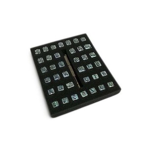 オールドアルファベット&ナンバー刻印セット 英字26個、数字10個、記号2個、打ち棒1本 PI8142-20
