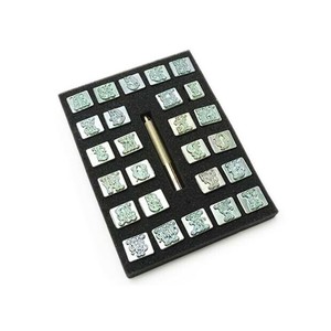 アルファベット刻印セット スクリプト 大 26本 PI8139-00