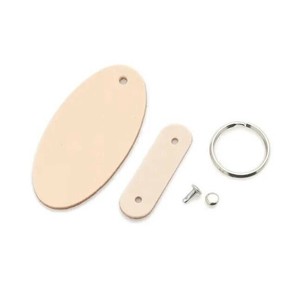100ヶセット 楕円キーホルダーキット 無地 Pkit031G