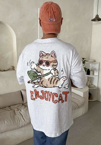 【2025春夏新作】ENJOY CAT イラストTシャツ