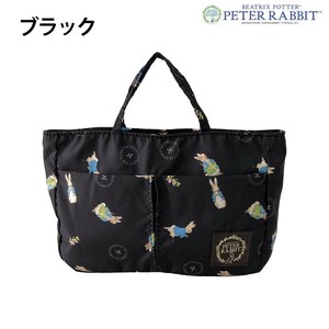 優美社　0605-00　(ピーターラビット(TM)) 多収納 バッグインバッグ  ブラック