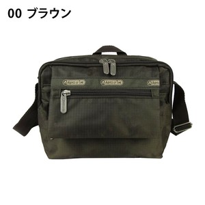 優美社　4R09-00　A.O.T (エーオーティー) フロントファスナー付多機能ショルダー  ブラウン