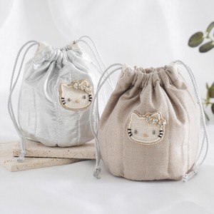 HelloKitty ﾒﾀﾘｯｸｷﾙﾄﾐﾆ巾着ﾎﾟｰﾁ mk25012 (上代: 3800円)