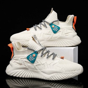 【メンズ新作】[予約販売]　韓国最新ツートーンカラーニットソックススニーカー