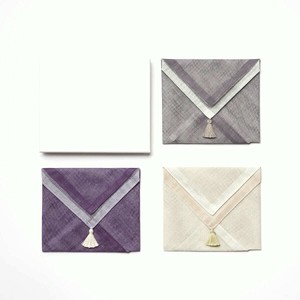 Gauze Handkerchief Silver Set of 3