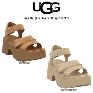 UGG(アグ)サンダル ミュール ニューハイツ アンクル ストラップ ヒール 厚底 レディース 女性用 靴 1167475
