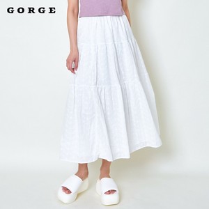 【SALE】ティアードレーススカート