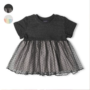 Kids' Short Sleeve T-shirt Gift Rainbow Short-Sleeved T-Shirt Switching Polka Dot