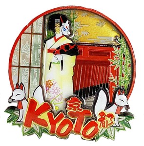 【木製ホイルマグネット】京都円窓(清水寺)
