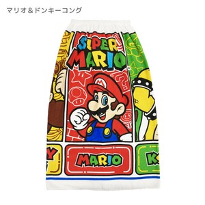 【ラップタオル】スーパーマリオ　マリオ＆ドンキーコング　綿100％　 巻きタオル80cm