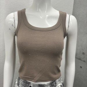 ストーン付ショートタンクトップ