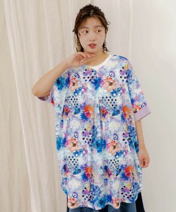 花クラゲ柄 前後着用2WAYワンピース