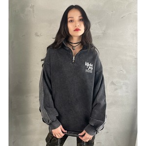 ハーフZIPデニム切替P/O