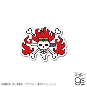 ワンピースステッカー キッド海賊旗 ダイカットステッカー ONE PIECE ジャンプ 海賊 アニメ グッズ OPS91