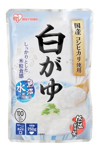 【国産　低温製法米　防災　備蓄】【アイリスオーヤマ】白がゆ    250g