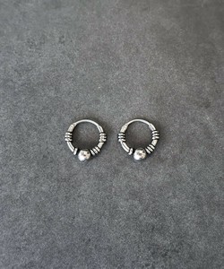 【サージカル ステンレス 316L】メンズライク フープピアス　金属アレルギー対応