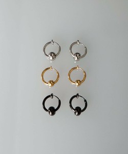 【サージカル ステンレス 316L】モチーフ フープイヤリング 金属アレルギー対応