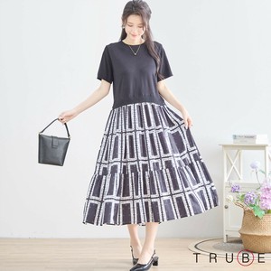 Casual Dress Monotone Docking Dress [2025 NEW]