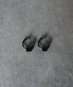 【サージカル ステンレス 316L】モチーフ フープイヤリング 金属アレルギー対応