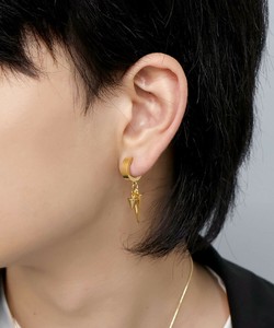 【サージカル ステンレス 316L】モチーフ ワイドクリップイヤリング 金属アレルギー対応