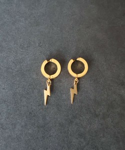 【サージカル ステンレス 316L】モチーフ ワイドクリップイヤリング 金属アレルギー対応