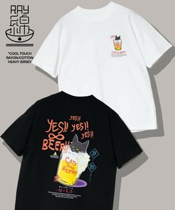【2025SS】go slow caravan RAY綿　猫と麦酒TEE　~麦酒風呂2~