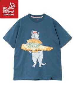 【2025SS】go slow caravan USA/C びたびたバターフィッシュ猫TEE