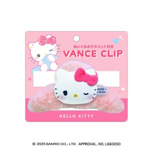 8月下旬入荷　ぬいぐるみマスコット付きバンスクリップ むにゃっと サンリオキャラクターズ