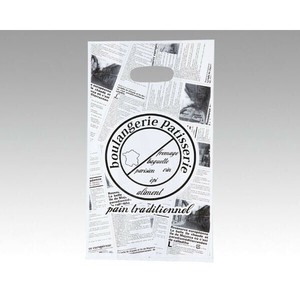レジ袋 No.25 ヨーロピアン丸抜手提袋(小) 大阪ポリエチレン販売