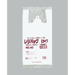 レジ袋 レジバッグ 関西 No.40E 半透明 福助工業