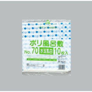 ポリ風呂敷 No.70 水玉乳白 福助工業