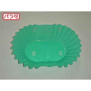 おかずカップ ラミケースOPP小判6号Pグリーン 500枚 セイコー