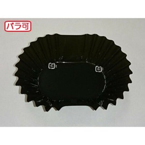 おかずカップ ラミケースOPP小判12号黒 500枚 セイコー
