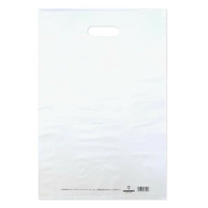 ポリ手提げ 50-1876 カラーポリ ホワイト 300×450 B4用 50P ササガワ