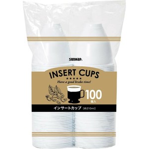 ドリンク資材 インサートカップ 210ml 100個 サンナップ